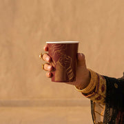 Emirati Women Day -Double Paper Cup- Gold - 25pcs
